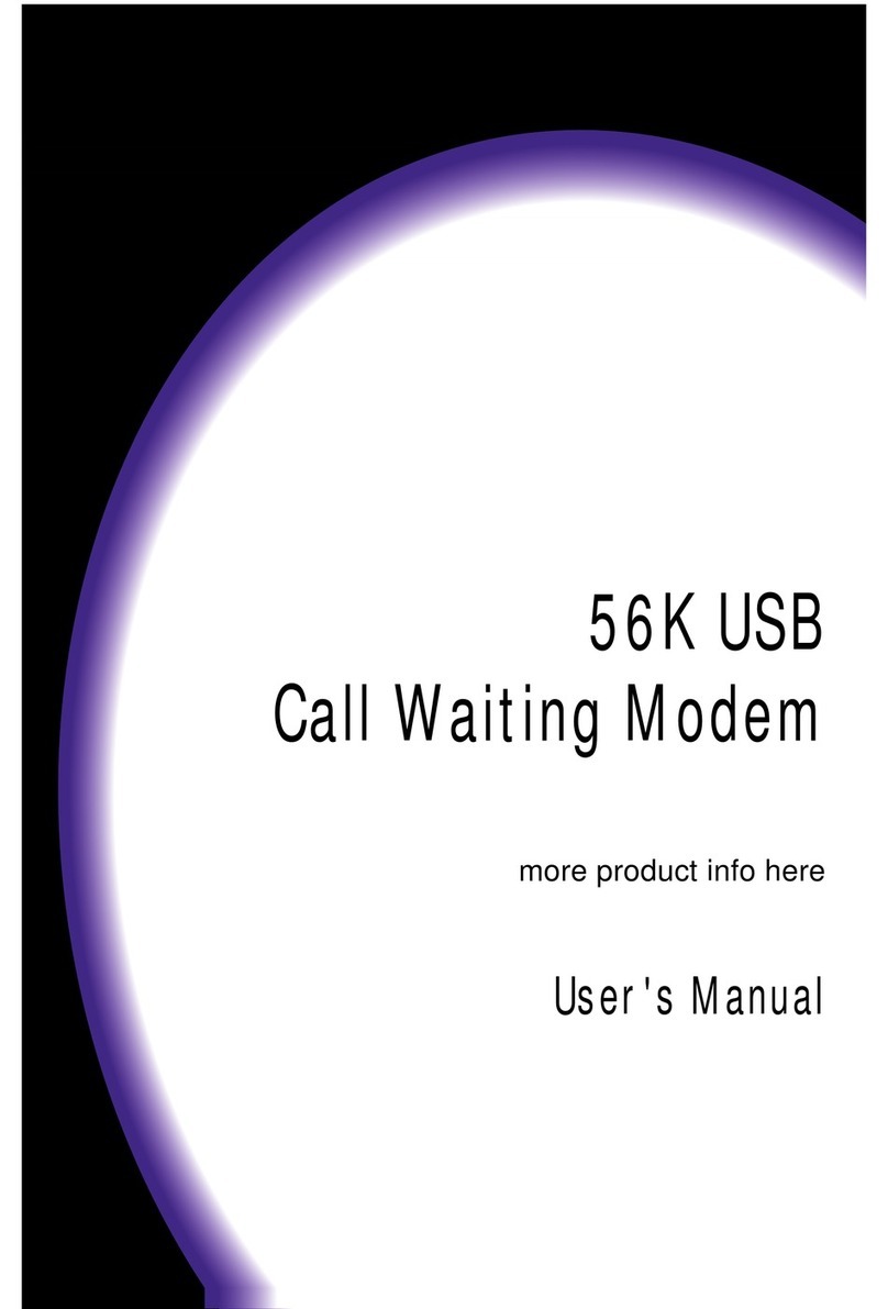 ActionTec 56K USB Call Waiting Modem User manual