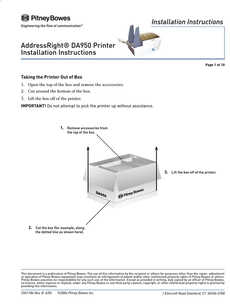 Pitney Bowes ADDRESSRIGHT DA950 User manual