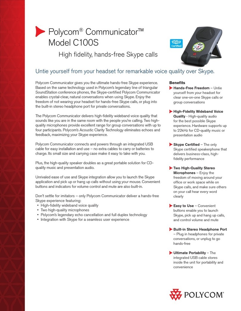 Polycom COMMUNICATOR C100S User manual