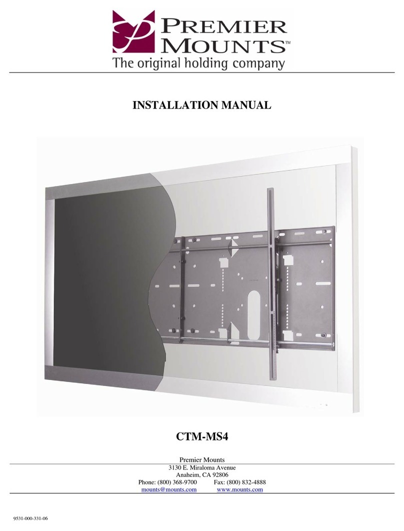 Premier Mounts CTM-MS4 User manual