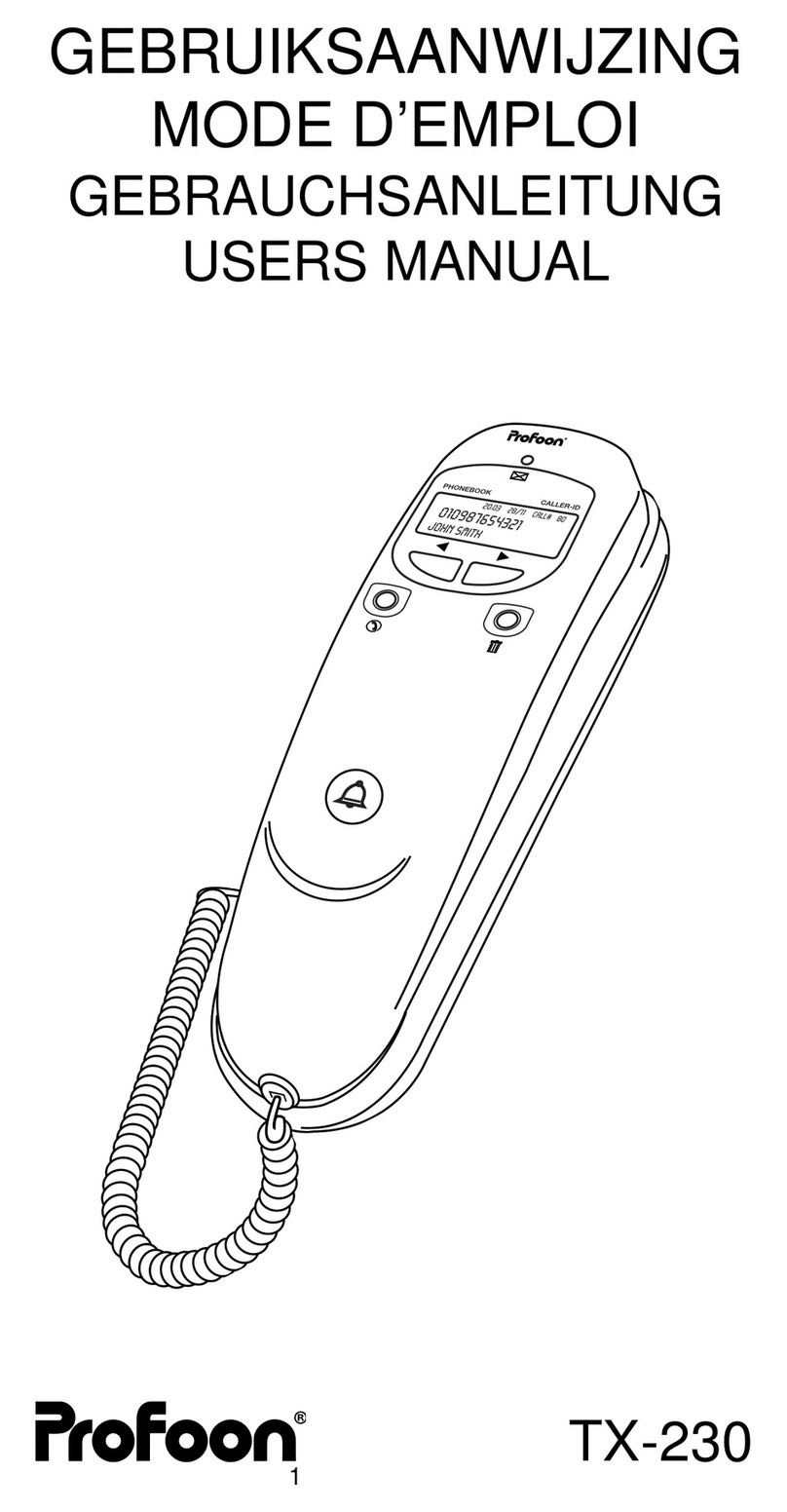 Profoon TX-230 User manual Profoon TX-230 User manual