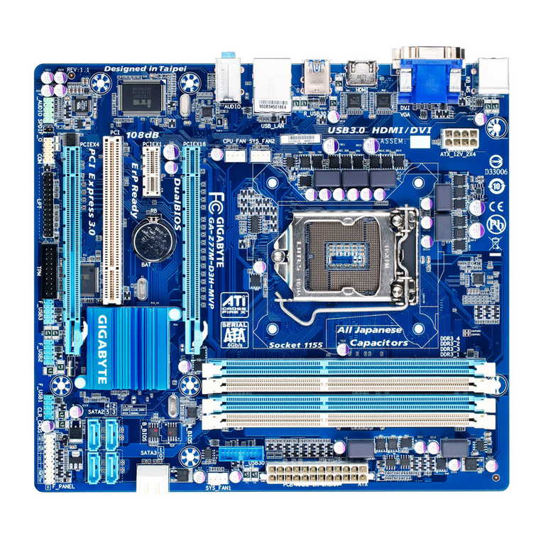 Gigabyte GA-Z77M-D3H-MVP User manual