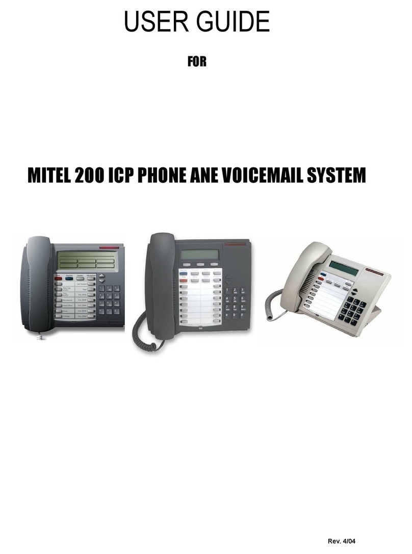 Mitel 200 User manual