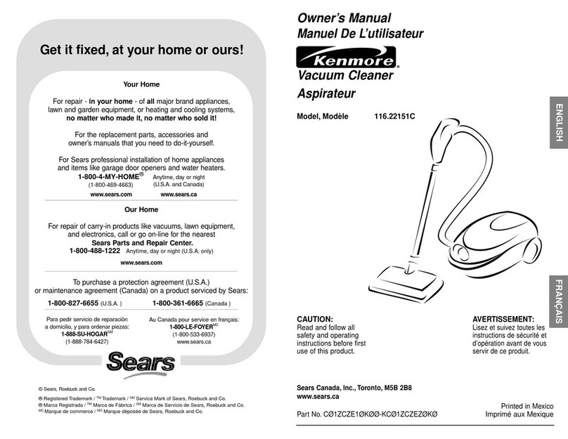 Kenmore 116.22151C User manual