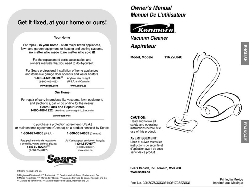 Kenmore 116.22804C User manual