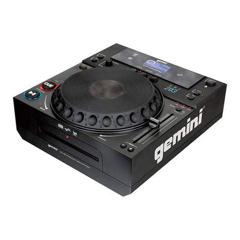 Gemini CDJ-203 User manual Gemini CDJ-203 User manual