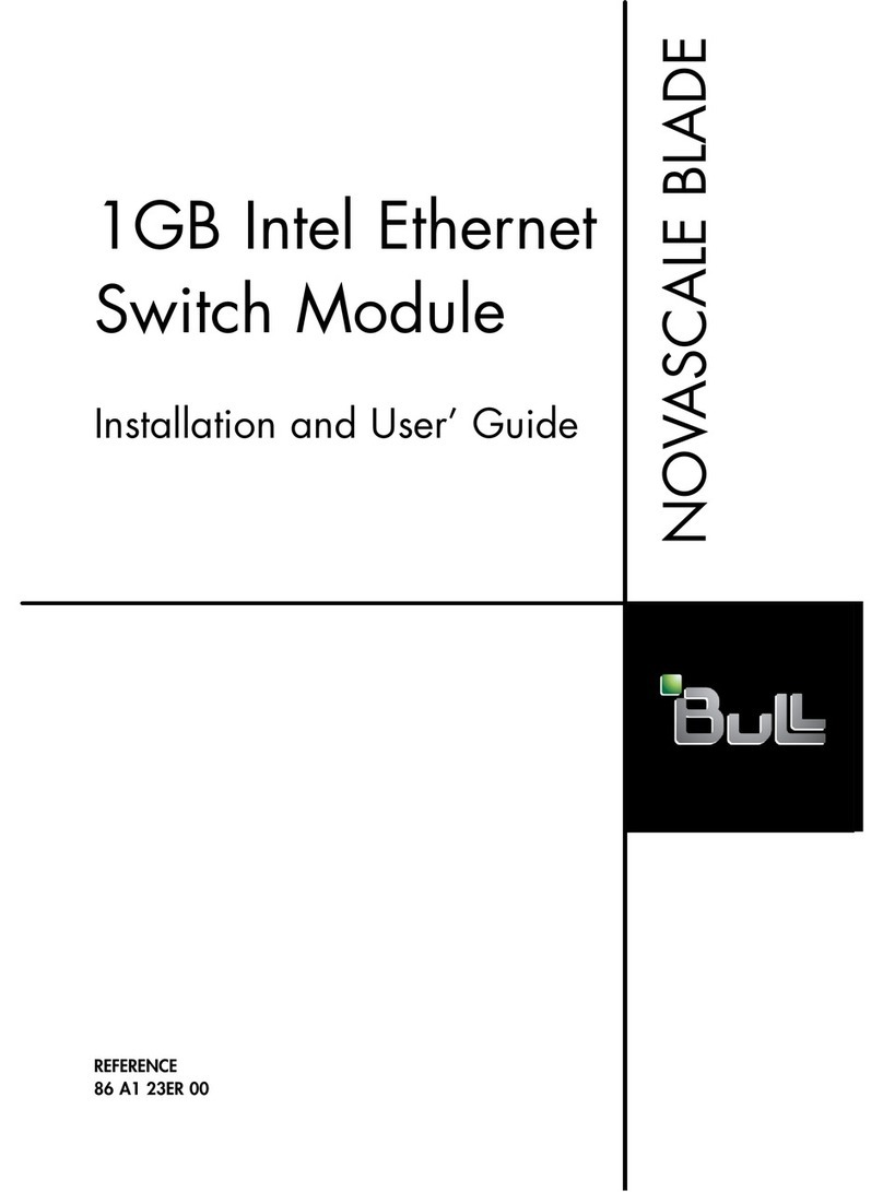 Bull 1GB Intel Ethernet Switch Module Installation and user guide