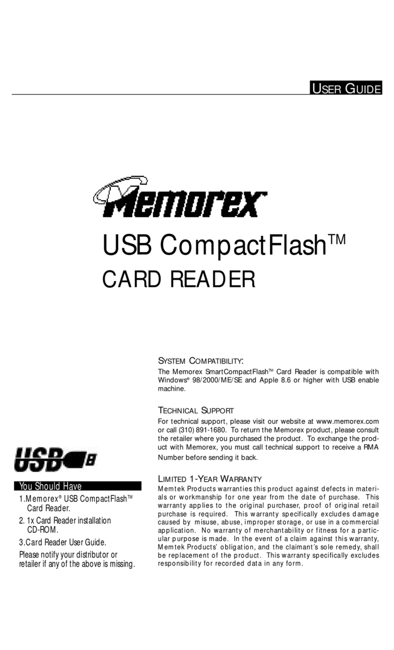 Memorex USB CompactFlash user guide