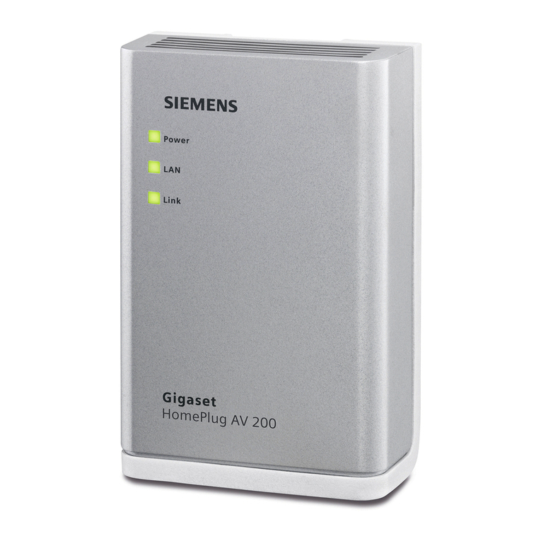 Siemens Gigaset HomePlug AV 200 user guide