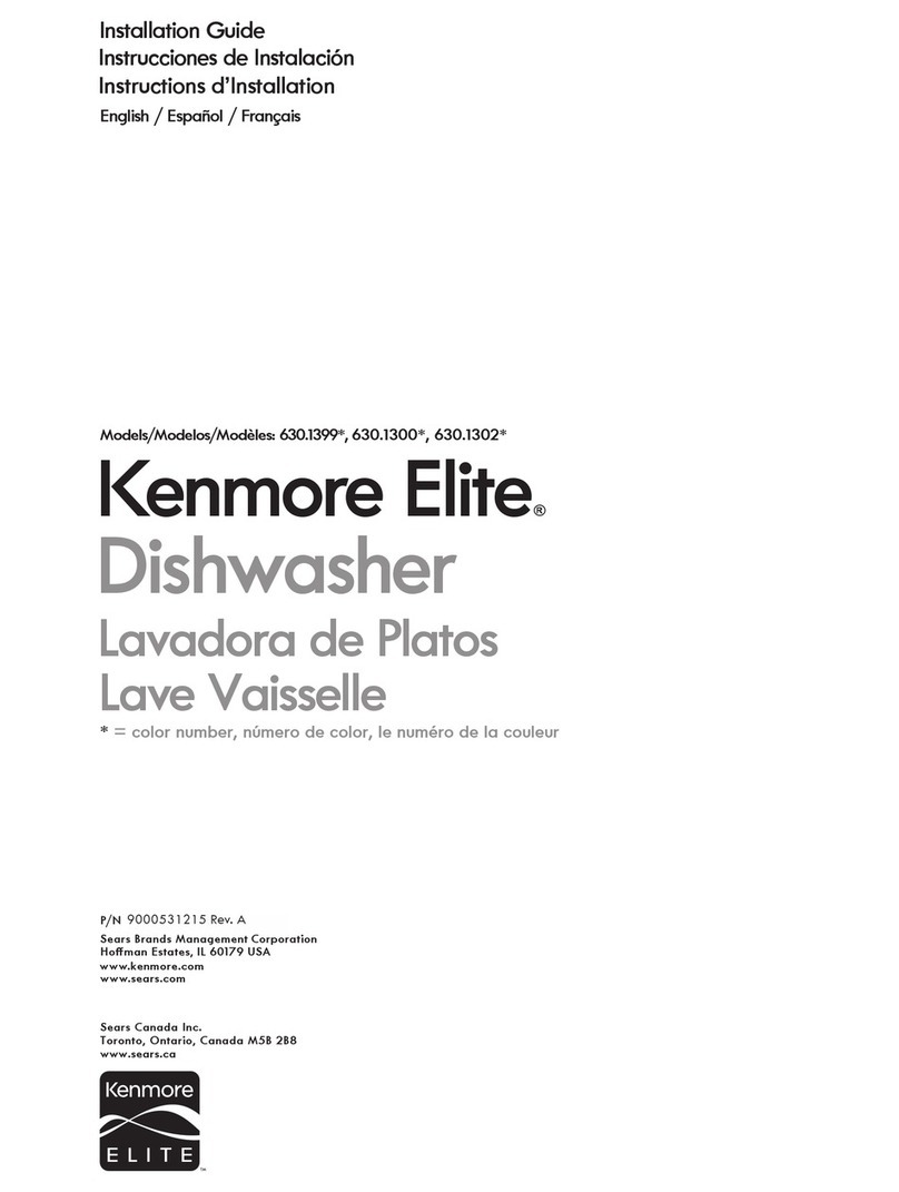 Kenmore 630.1399 Series installation guide