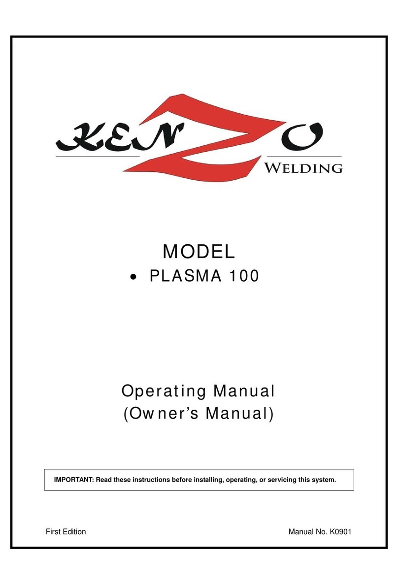 Kenzo PLASMA 100 operating manual