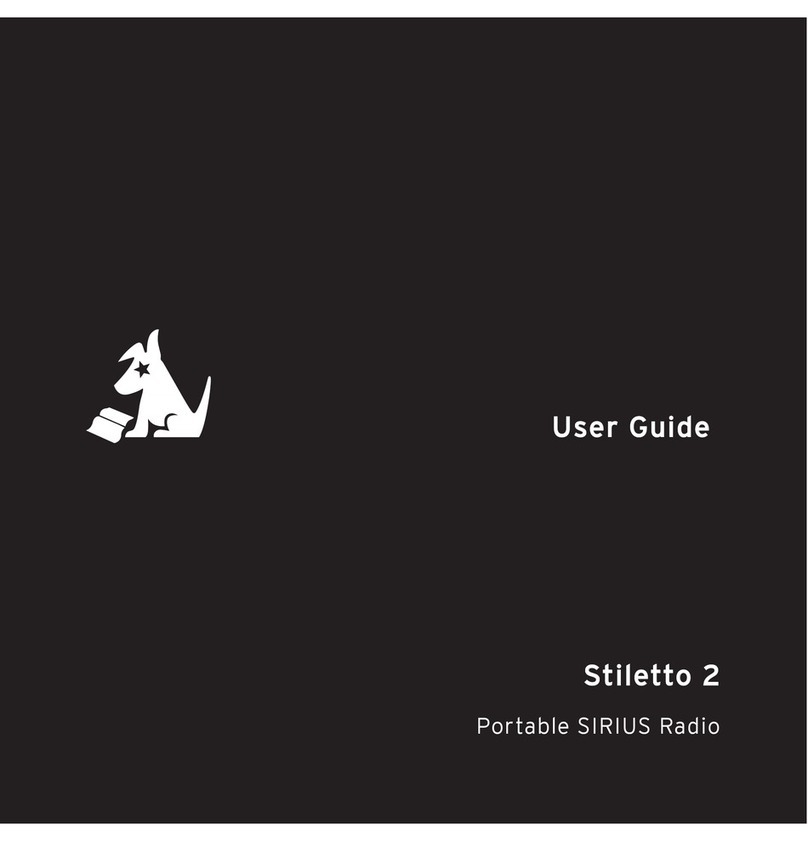 Sirius Satellite Radio SIRIUS STILETTO 2 User manual Sirius Satellite Radio SIRIUS STILETTO 2 User manual