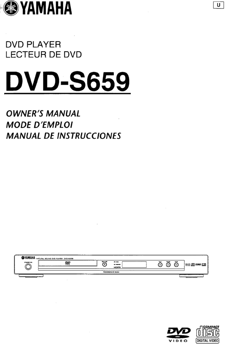 Yamaha DVD-S659 owner's manual