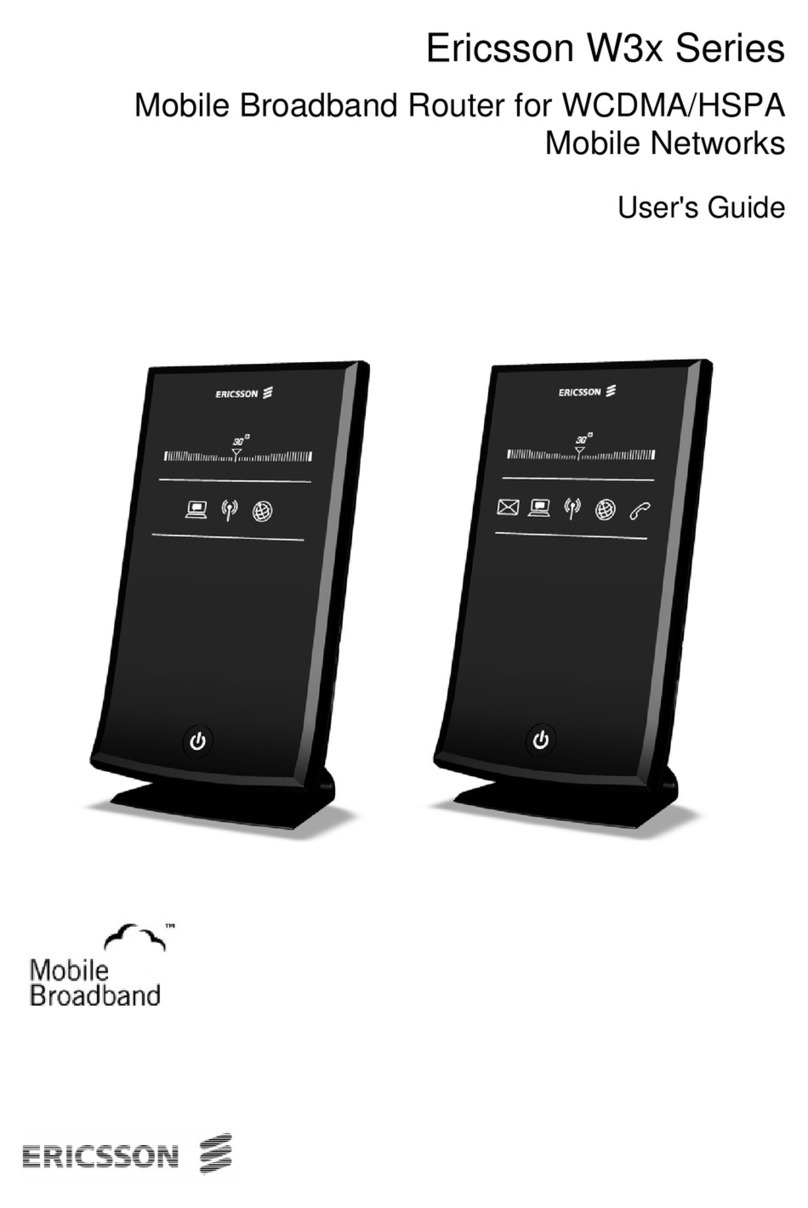 Ericsson W3 Series User manual