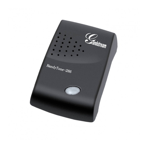 Grandstream Networks HandyTone-286 Rev 3.0 User manual Grandstream Networks HandyTone-286 Rev 3.0 User manual