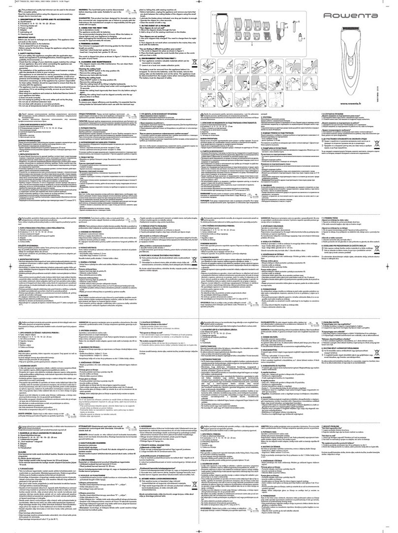 Rowenta TN5030 D0 instructions