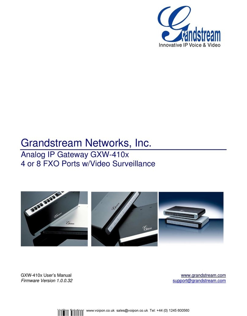 Grandstream Networks GXW 410 Series User manual