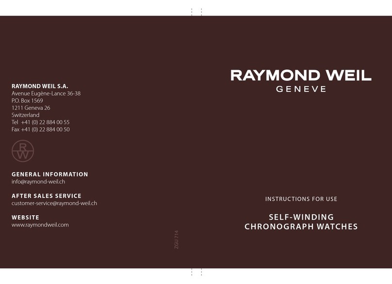 Raymond Weil ZGU 714 Instructions for use