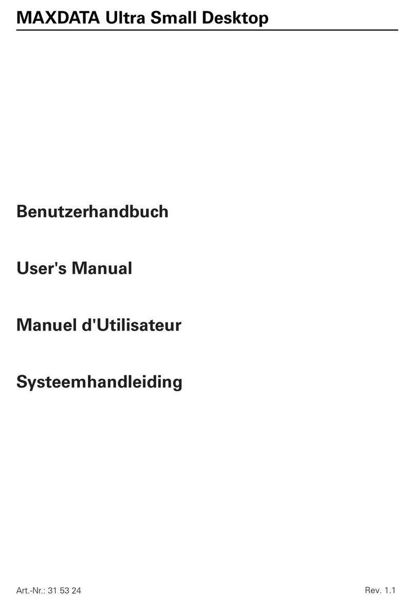 MAXDATA Ultra Small Desktop User manual