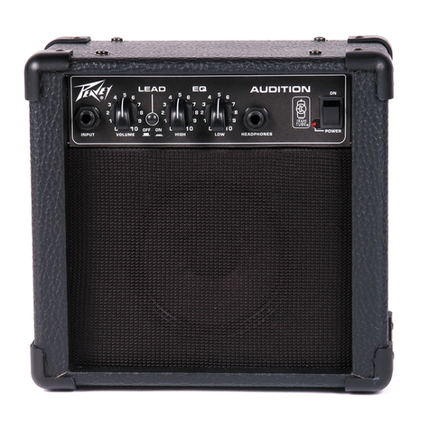 Peavey Audition operating manual