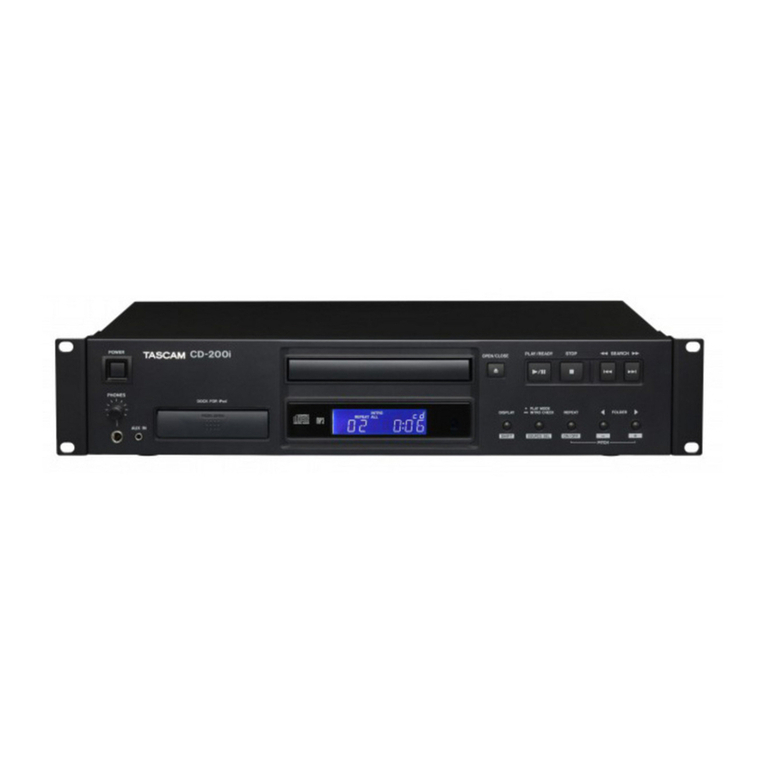 Tascam CD-200i User manual