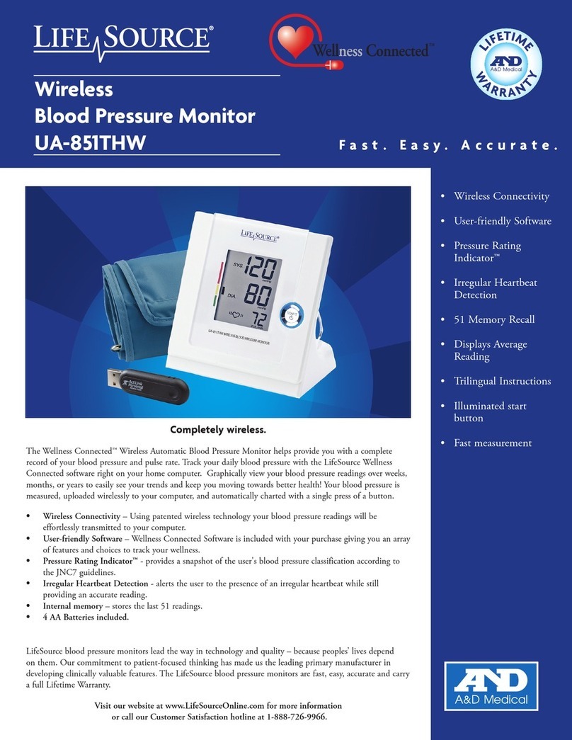 LifeSource UA-851THW quick guide
