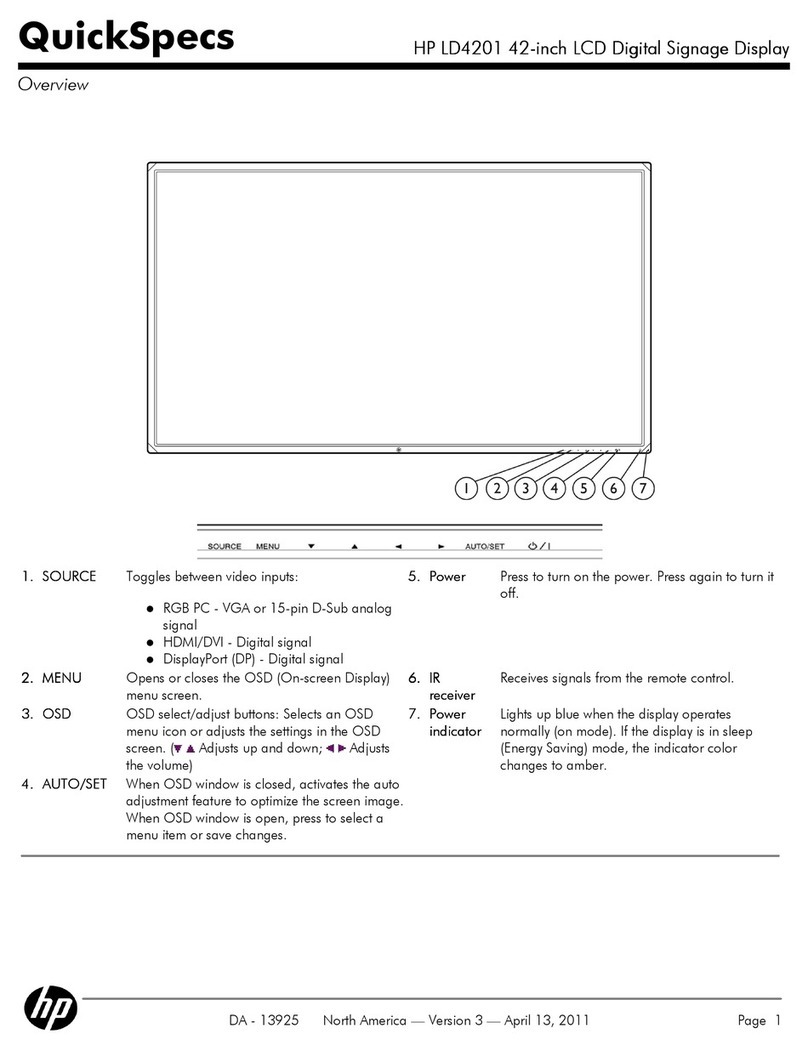 HP LD4201 User instructions