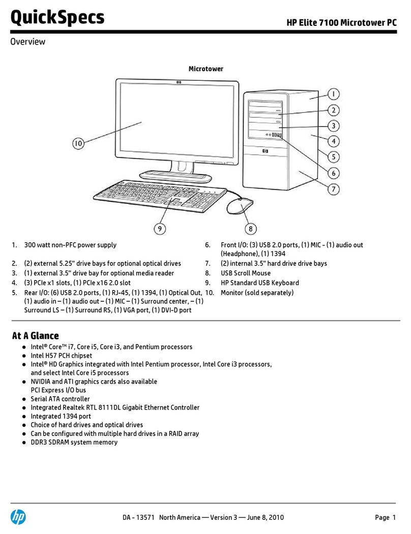 HP Elite 7100 User instructions HP Elite 7100 User instructions