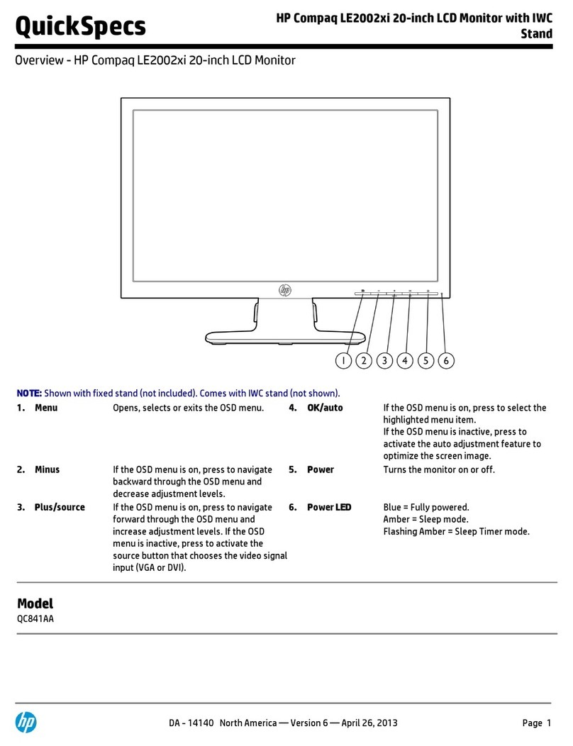 HP Compaq LE2002xi User instructions