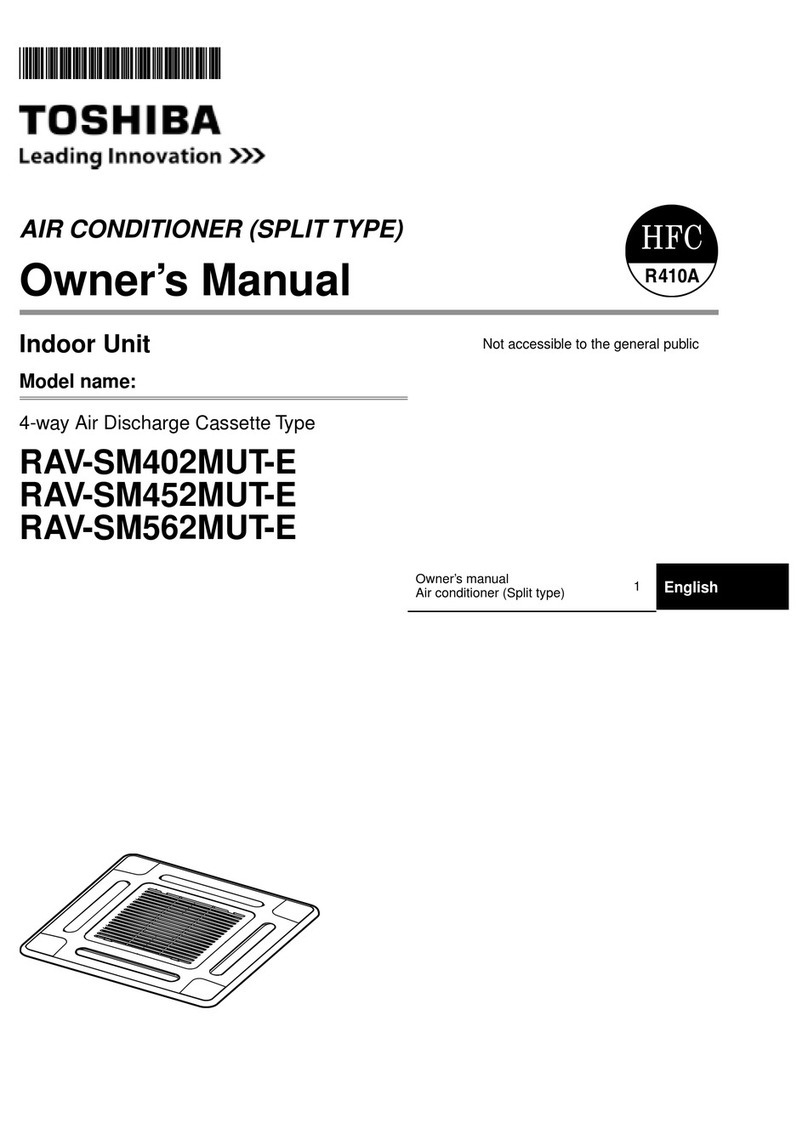 Toshiba RAV-SM402MUT-E User manual