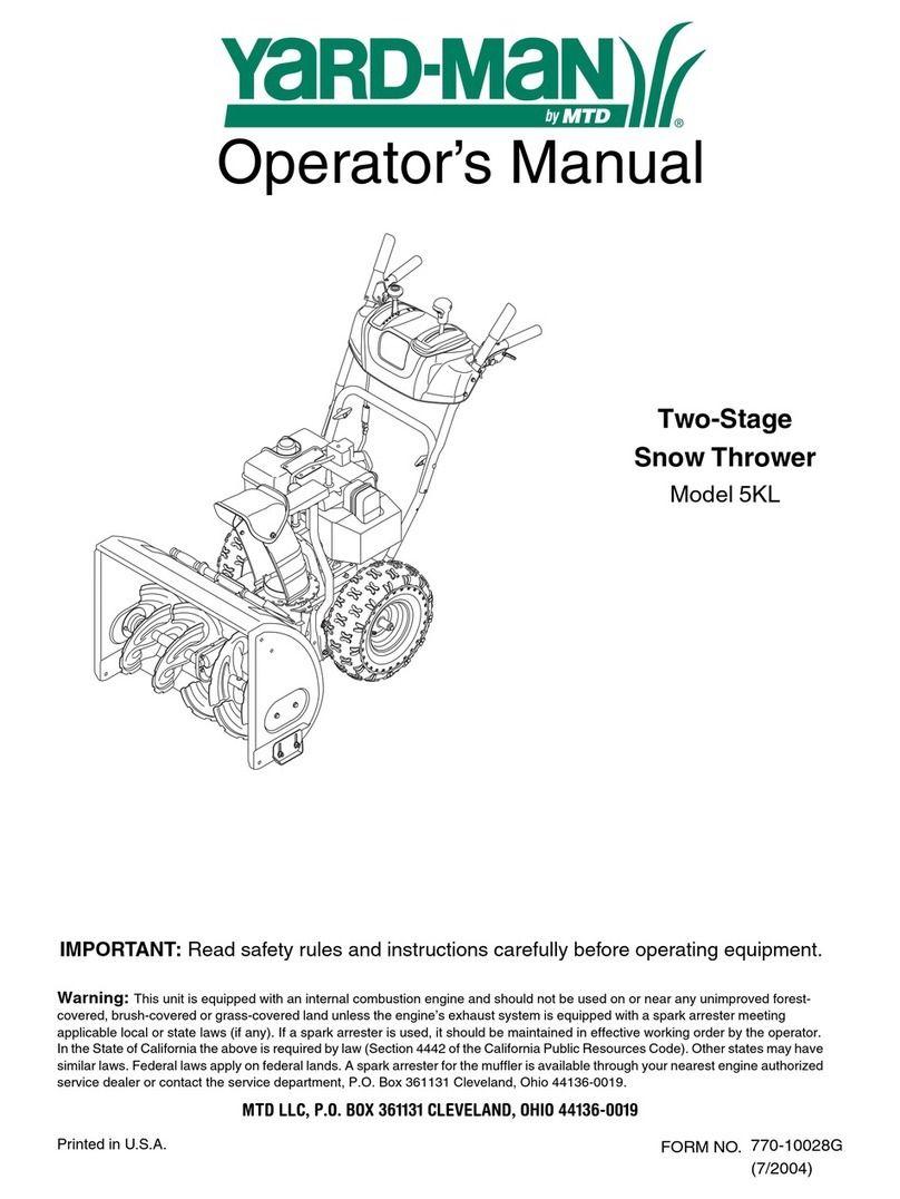 Yard-Man 5KL User manual