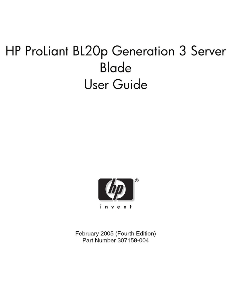 HP ProLiant BL20p Generation 3 User manual