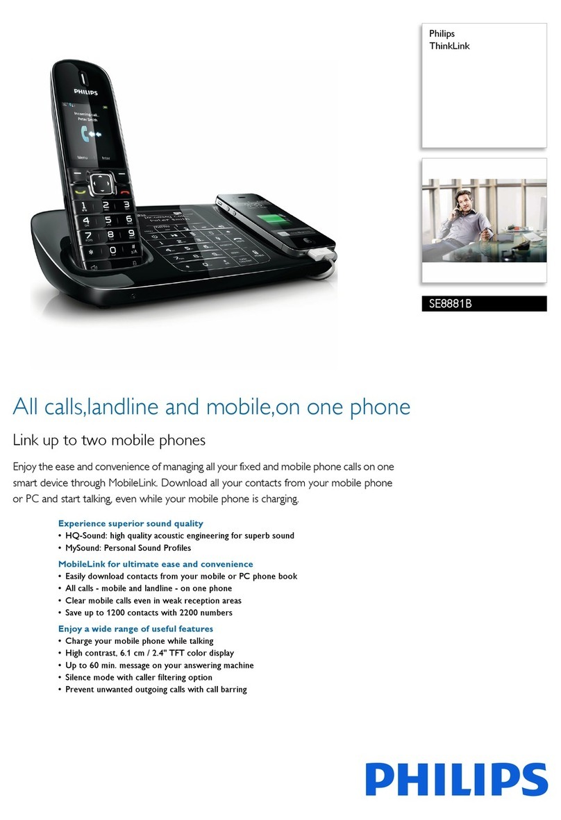 Philips ThinkLink SE8881B/38 User manual