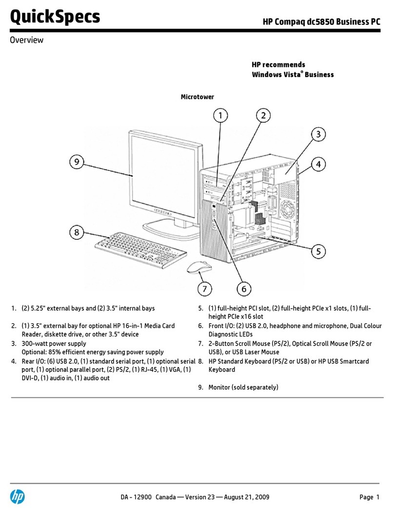 HP Compaq dc5850 User instructions HP Compaq dc5850 User instructions