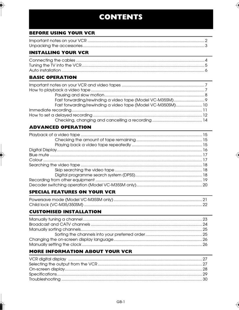 Sharp VC-M35SM User manual Sharp VC-M35SM User manual