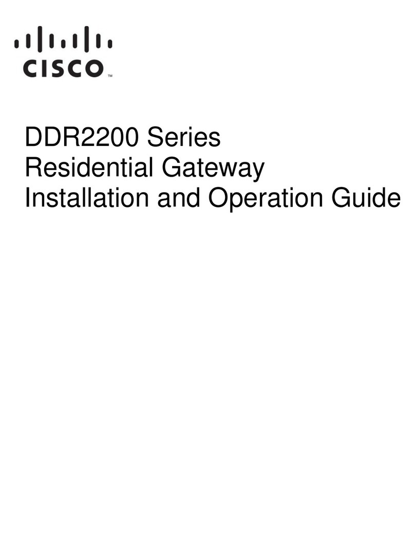 Cisco DDR2200 Series Operating instructions
