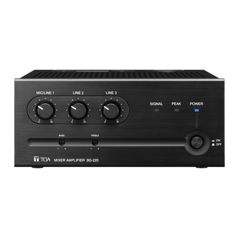 Toa BG-220 User manual