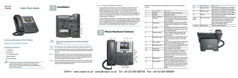 Cisco SPA525G - Small Business Pro IP Phone VoIP User manual Cisco SPA525G - Small Business Pro IP Phone VoIP User manual