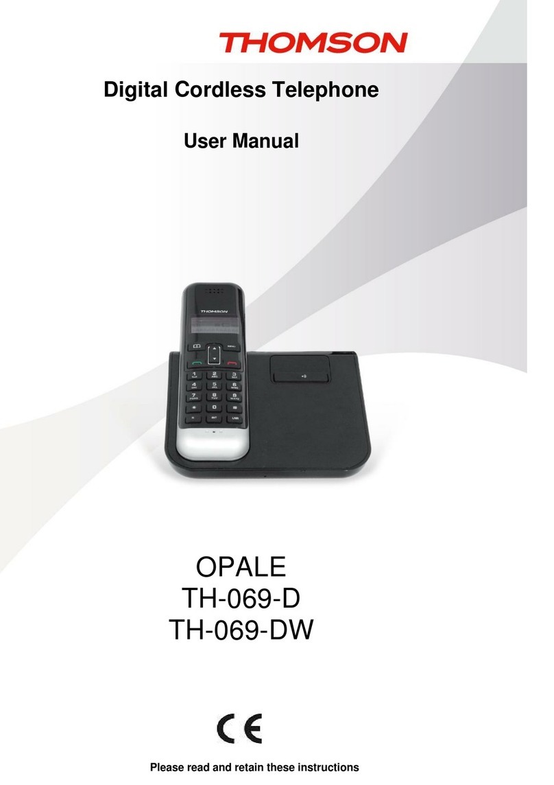 THOMSON OPALE TH-069-D User manual