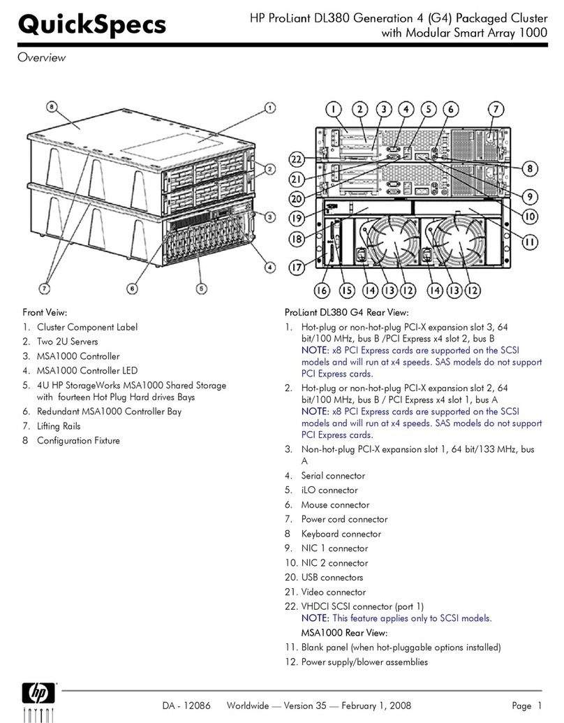 HP ProLiant DL380 User instructions