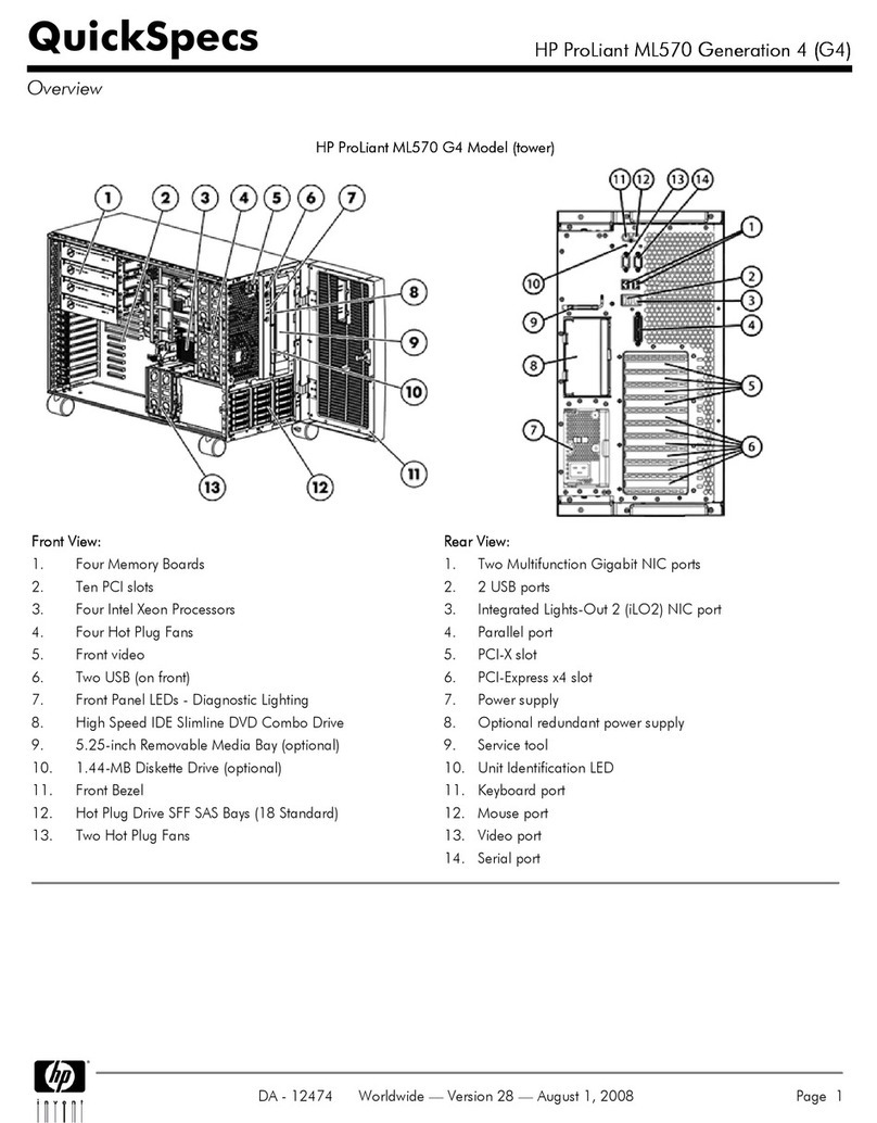 HP ML570 - ProLiant - G2 User instructions