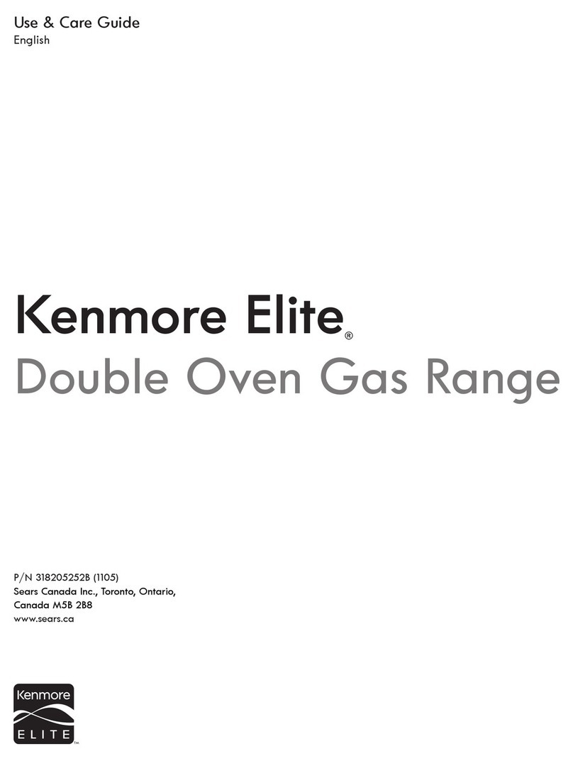 Kenmore Gas double oven range Use & care guide