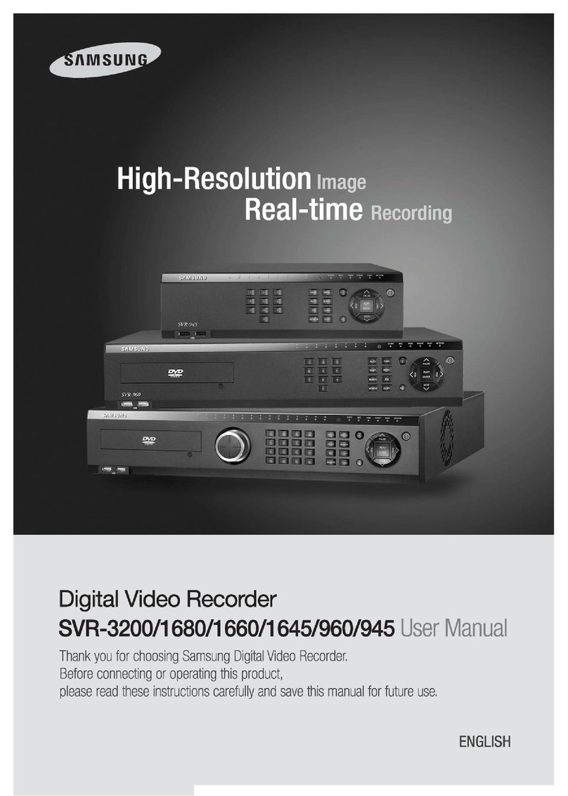 Samsung SVR-3200 User manual