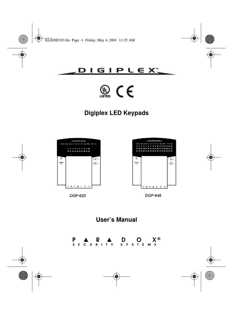 Paradox Digiplex DGP-620 user manual
