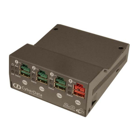 CyberData 4-Port PoweredUSB 2.0 Hub User manual