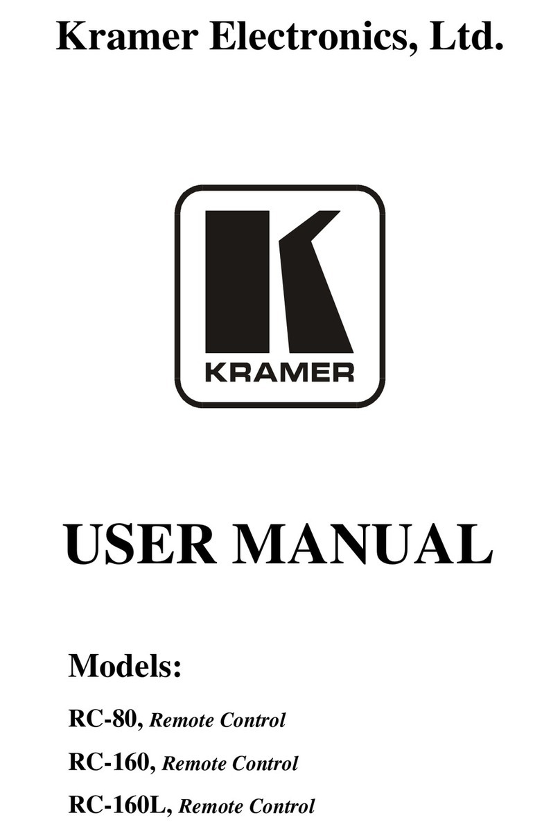 Kramer RC-80 User manual