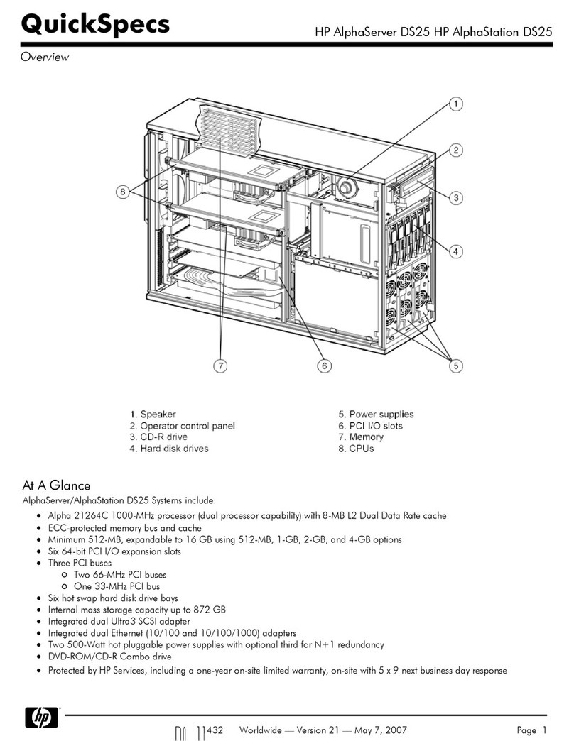 HP AlphaServer DS25 Quickspecs