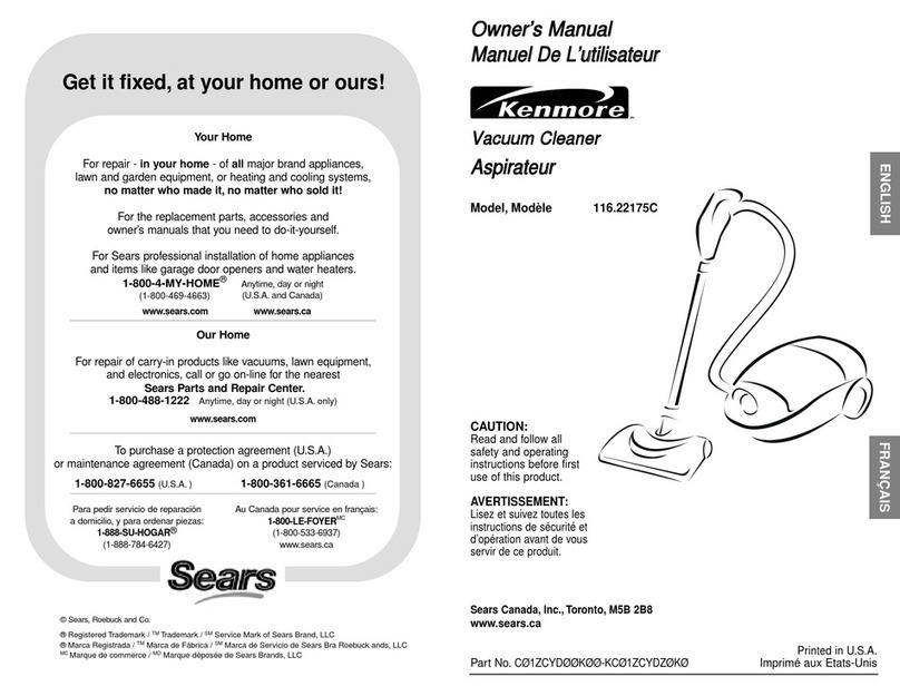 Kenmore 116.22175C User manual