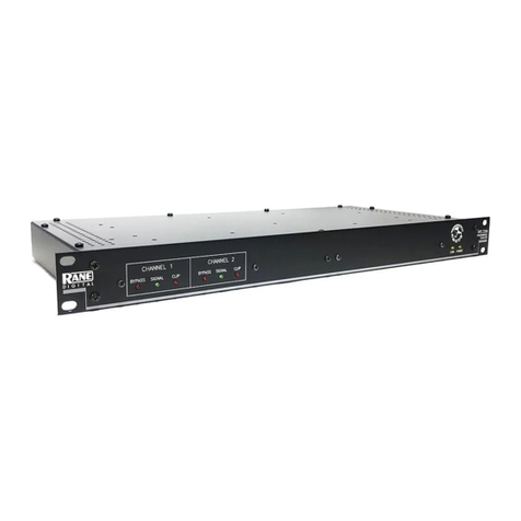 Rane RPE 228D Operator's manual