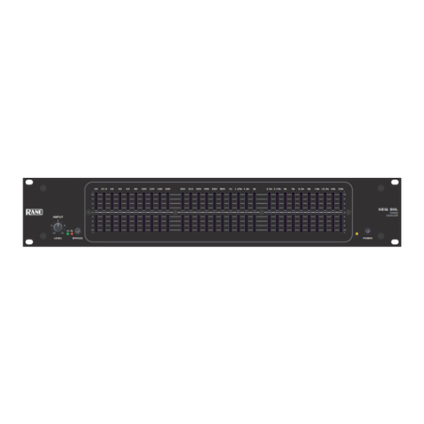 Rane SEQ 30L Operator's manual